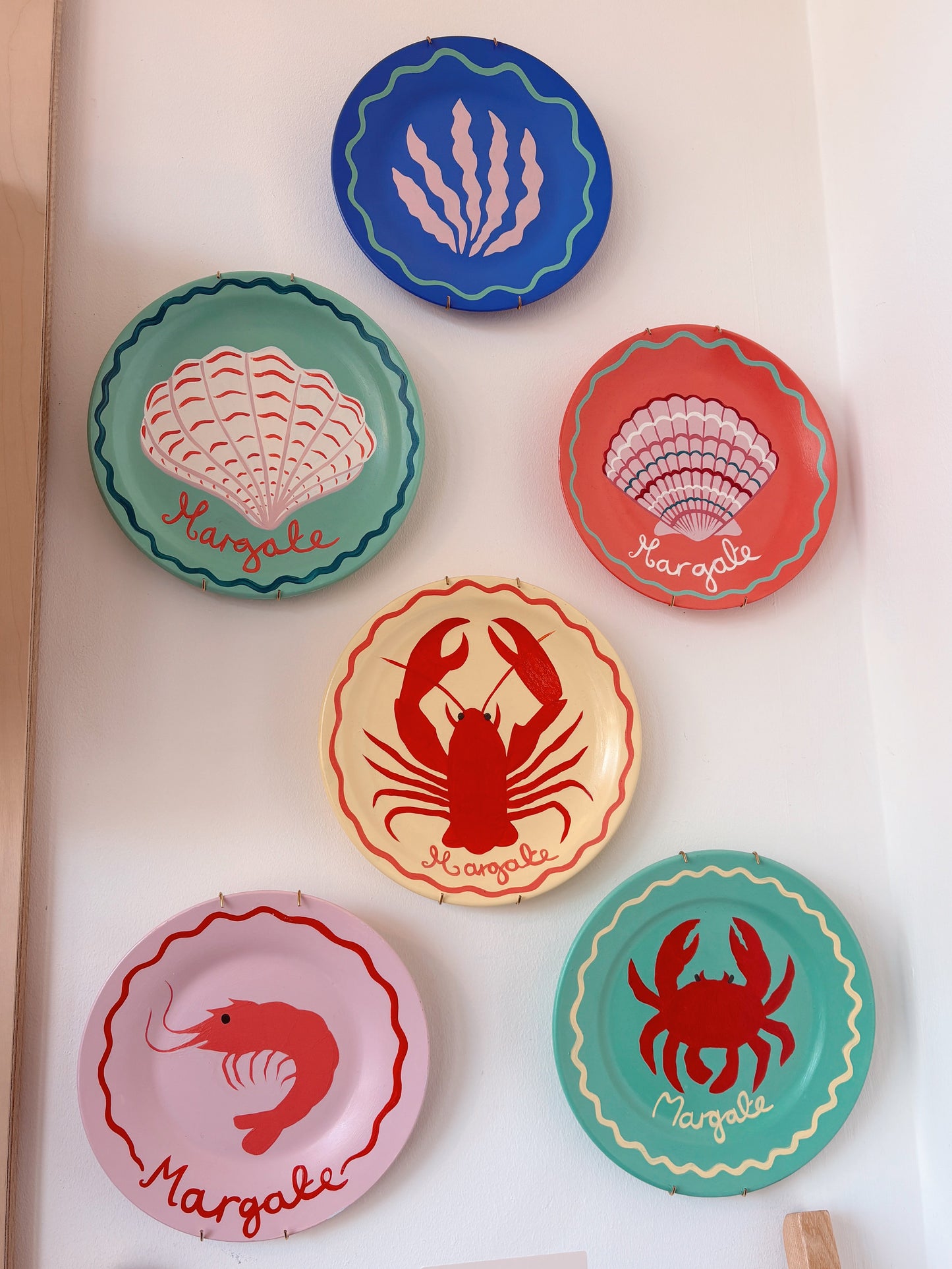 Green Shell wall plate by Dottie & Cloud