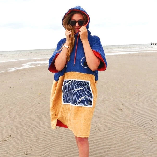 Wave Poncho | Towelling poncho