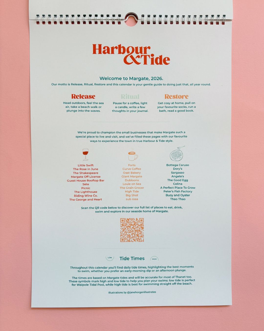 Harbour & Tide 2026 Calendar: Release, Ritual, Restore.