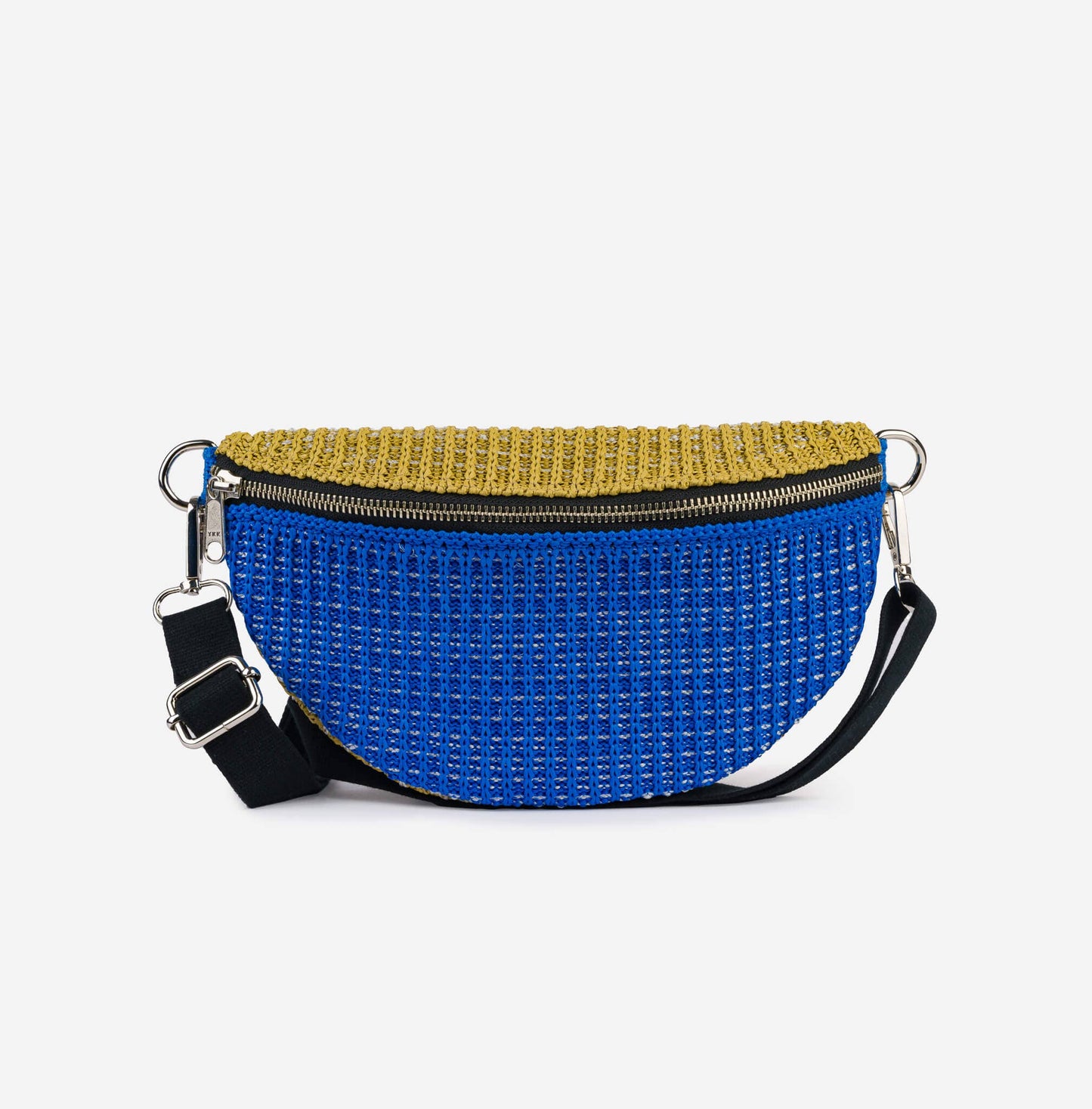 VERLOOP | knits - Colorblock Raffia Fanny Pack: Poppy Lilac