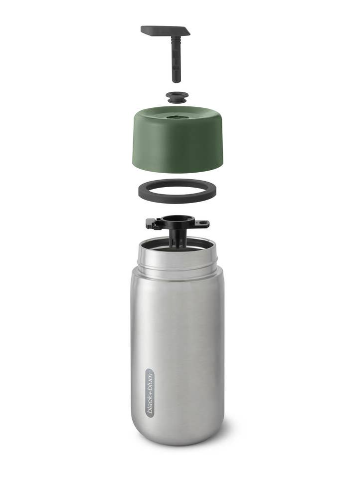 Black+Blum - Insulated Travel Mug - Leak Proof Stainless Steel Travel Cup: Olive
