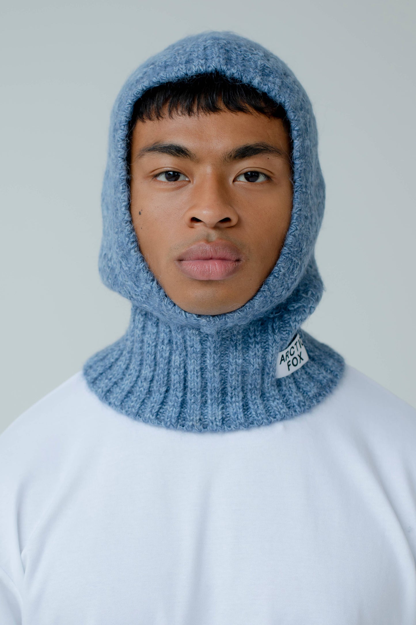 Arctic Fox - The Alpaca Balaclava Fitted Hood - Blue