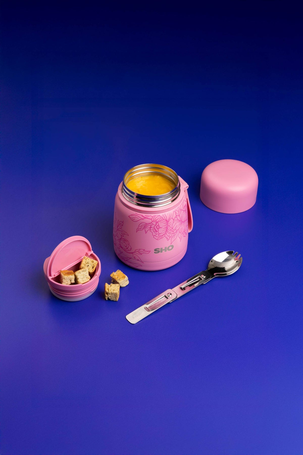 SHO - Food Flask┃Insulated Reusable Food Container: Colours / Arctic Mist / 400ml