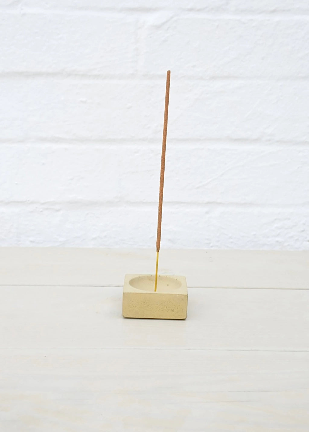 Fern Concrete Incense Holder: various colours