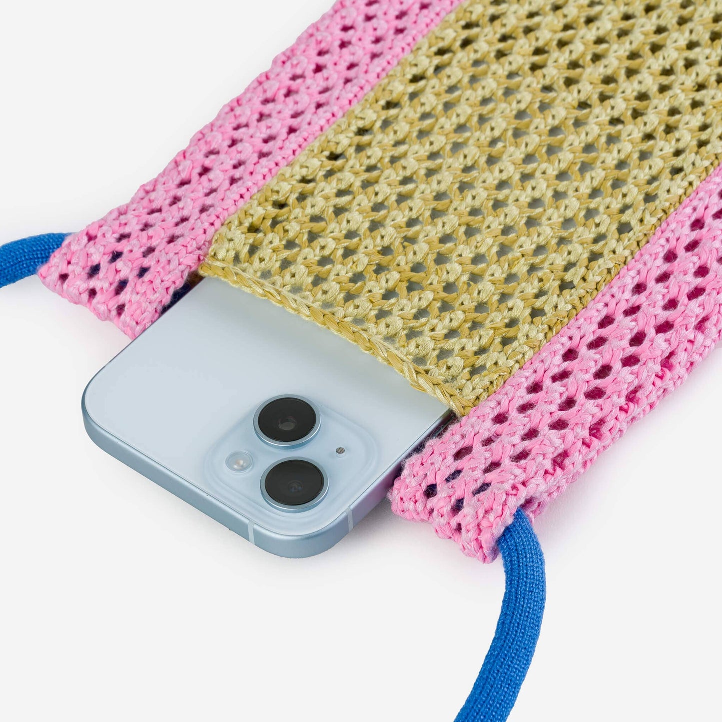 VERLOOP | knits - Raffia Phone Sling: Poppy Lilac