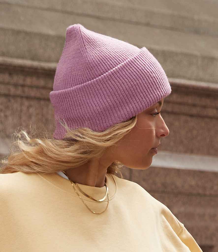 Recycled Deep Cuffed Beanie Dusty Pink