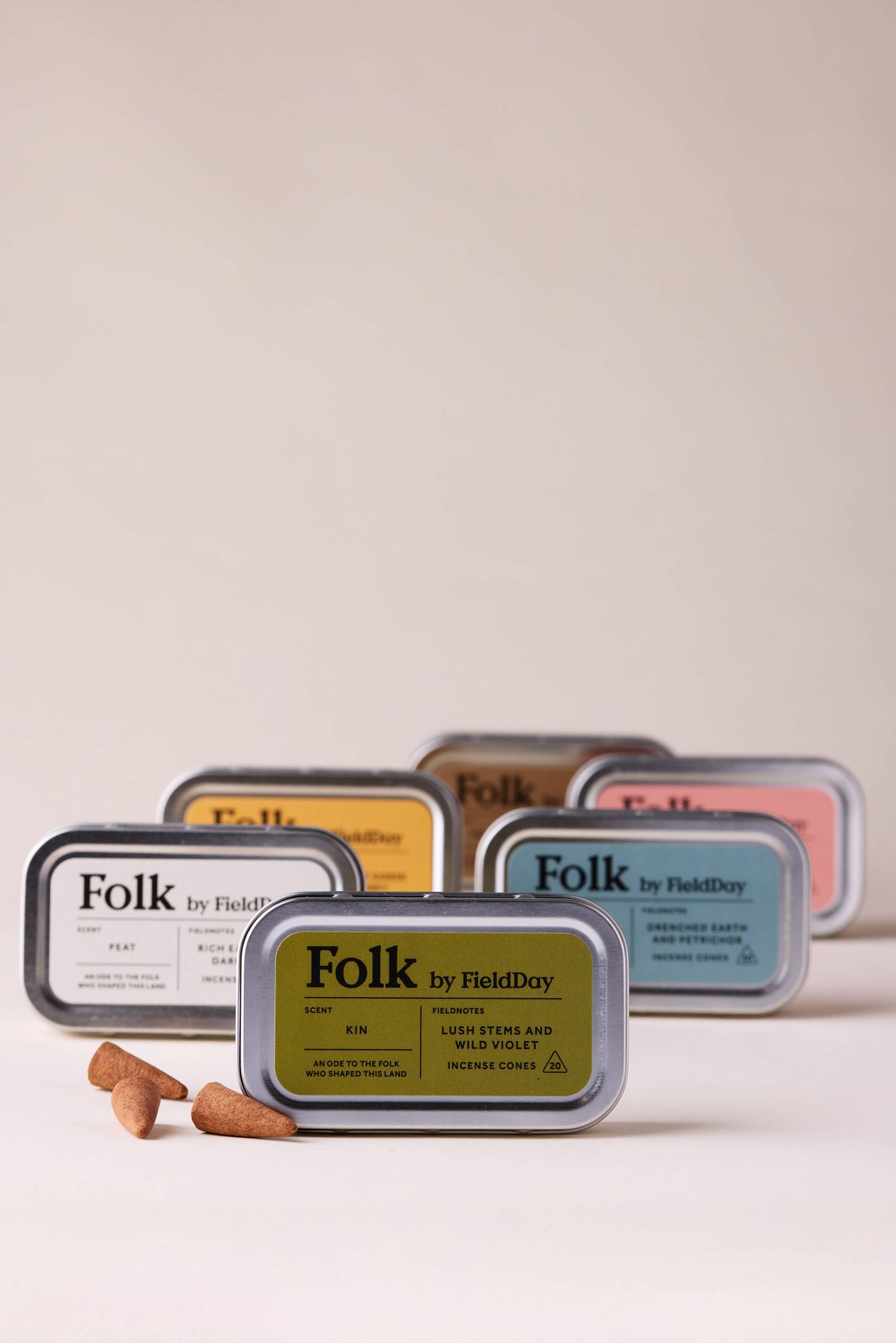FieldDay Ireland - Rain Folk Tin of Incense Cones