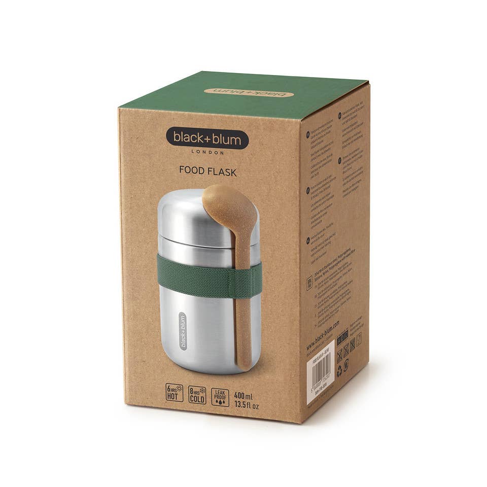 Black+Blum - Insulated Flask - Leak Proof Stainless Steel Food Flask: Orange