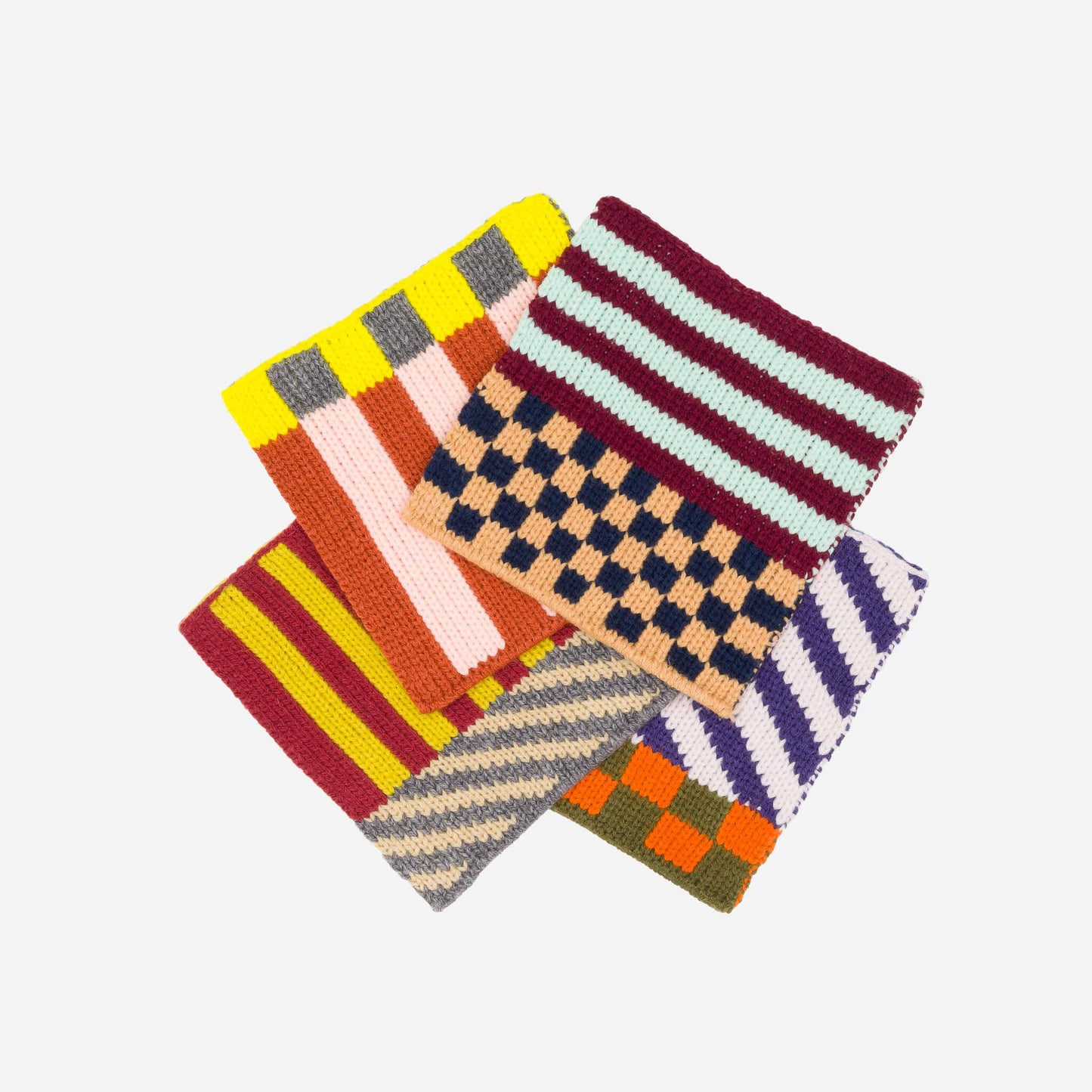 VERLOOP Pattern Patch Coaster Set: Desert