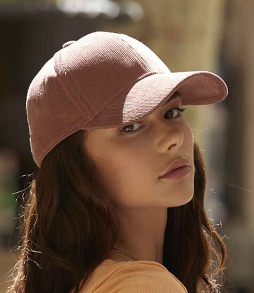 Organic Cord Baseball Cap: Slate Blue