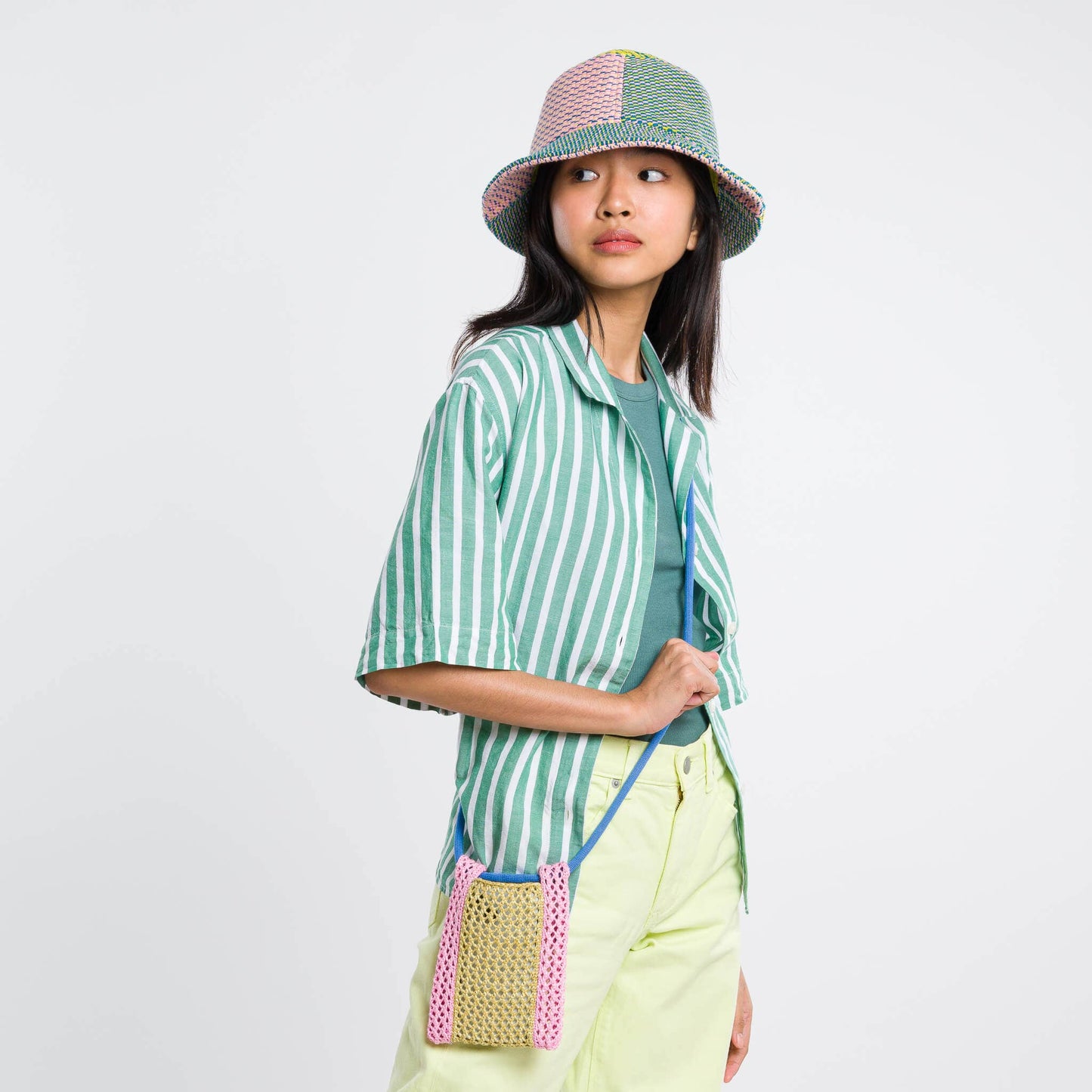 VERLOOP | knits - Raffia Phone Sling: Poppy Lilac