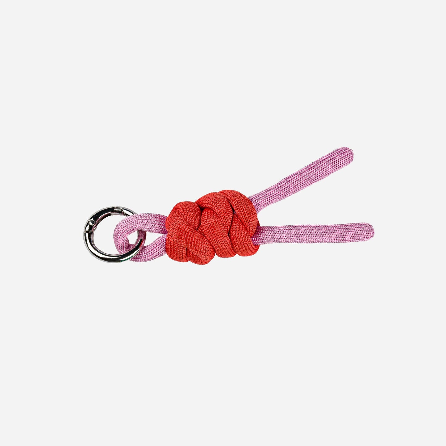 VERLOOP | knits - Colorblock Knot Keychain: Pink