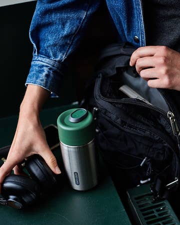 Black+Blum - Insulated Travel Mug - Leak Proof Stainless Steel Travel Cup: Orange