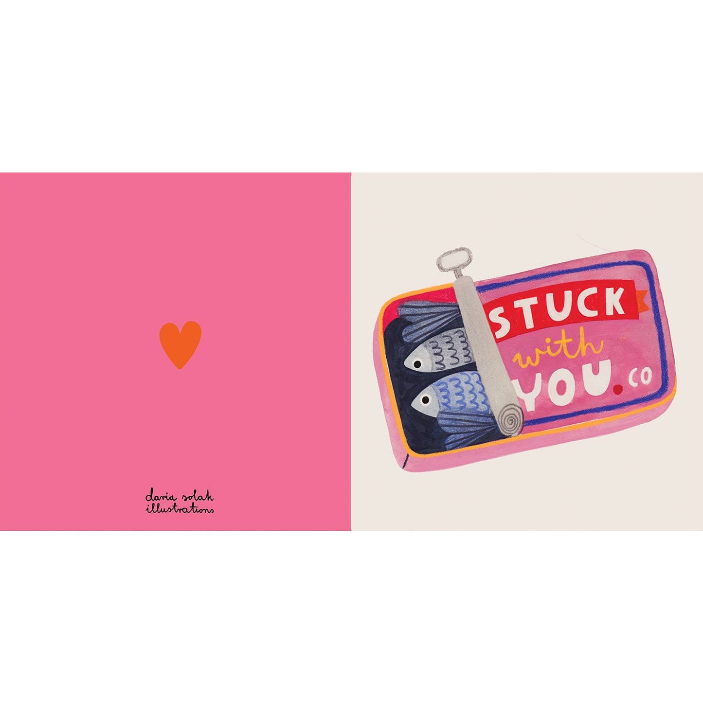 Daria Solak Illustrations - STUCK WITH YOU card