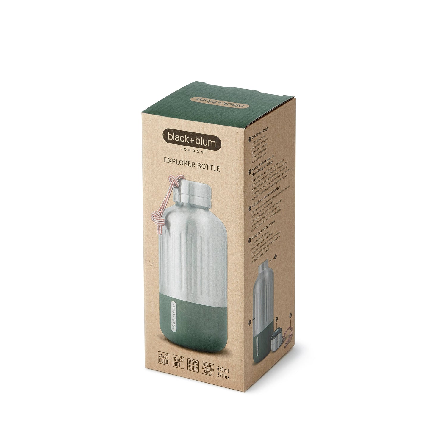 Black+Blum - Insulated Water Bottle - Explorer 650ml: Olive