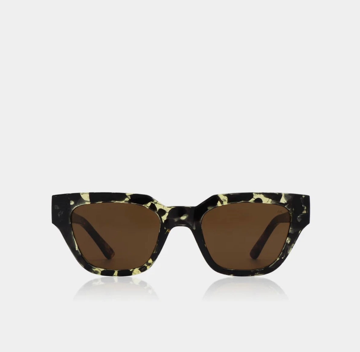 A.KJAERBEDE SUNGLASSES KAWS BLACK/YELLOW TORTOISE