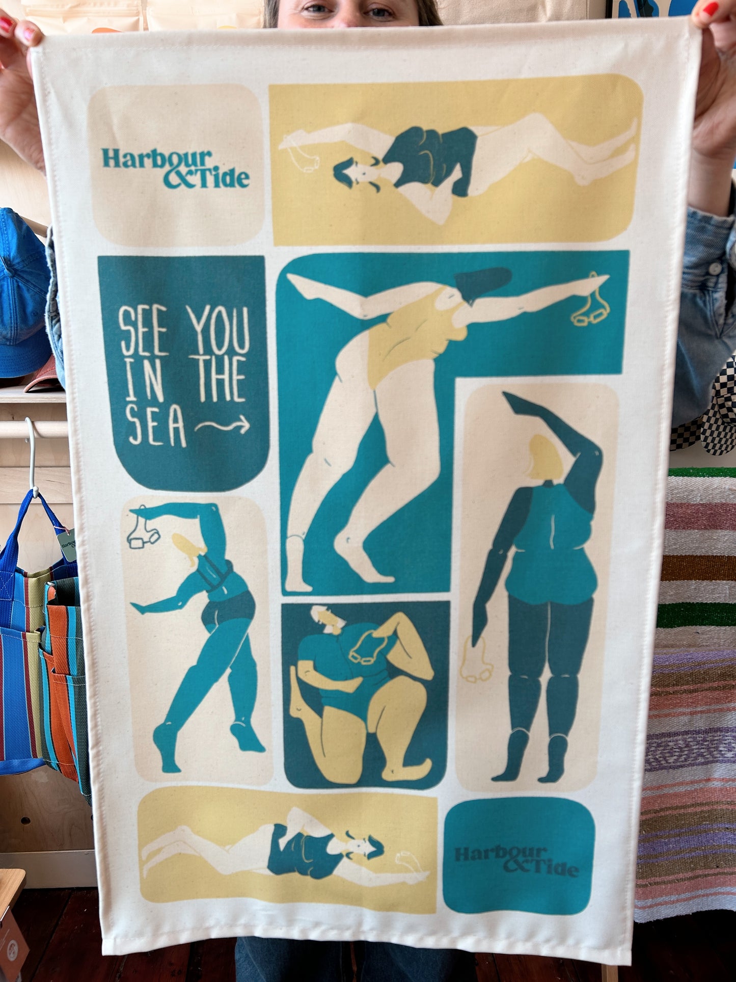 Harbour & Tide See You In The Sea Tea Towel