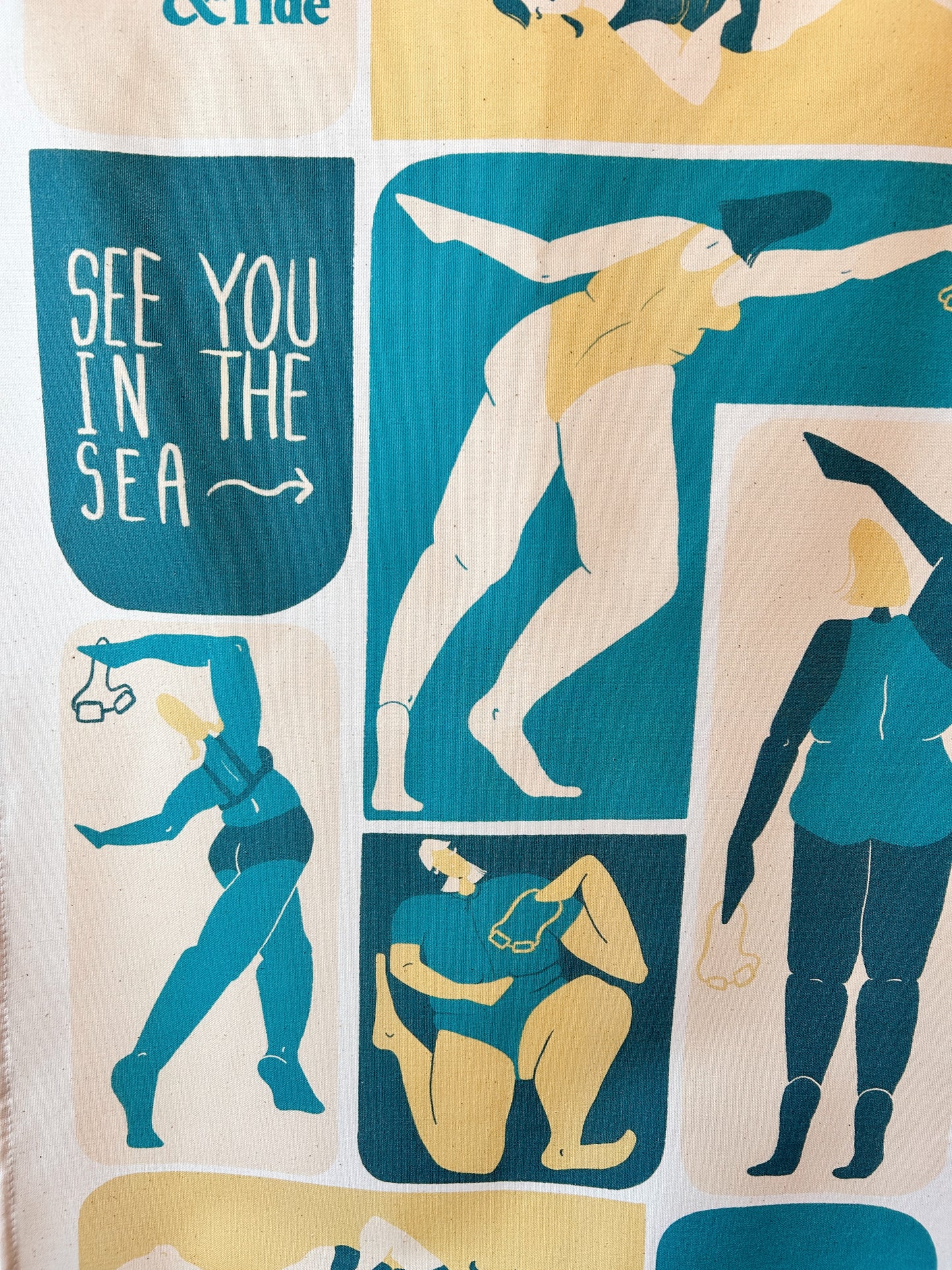 Harbour & Tide See You In The Sea Tea Towel