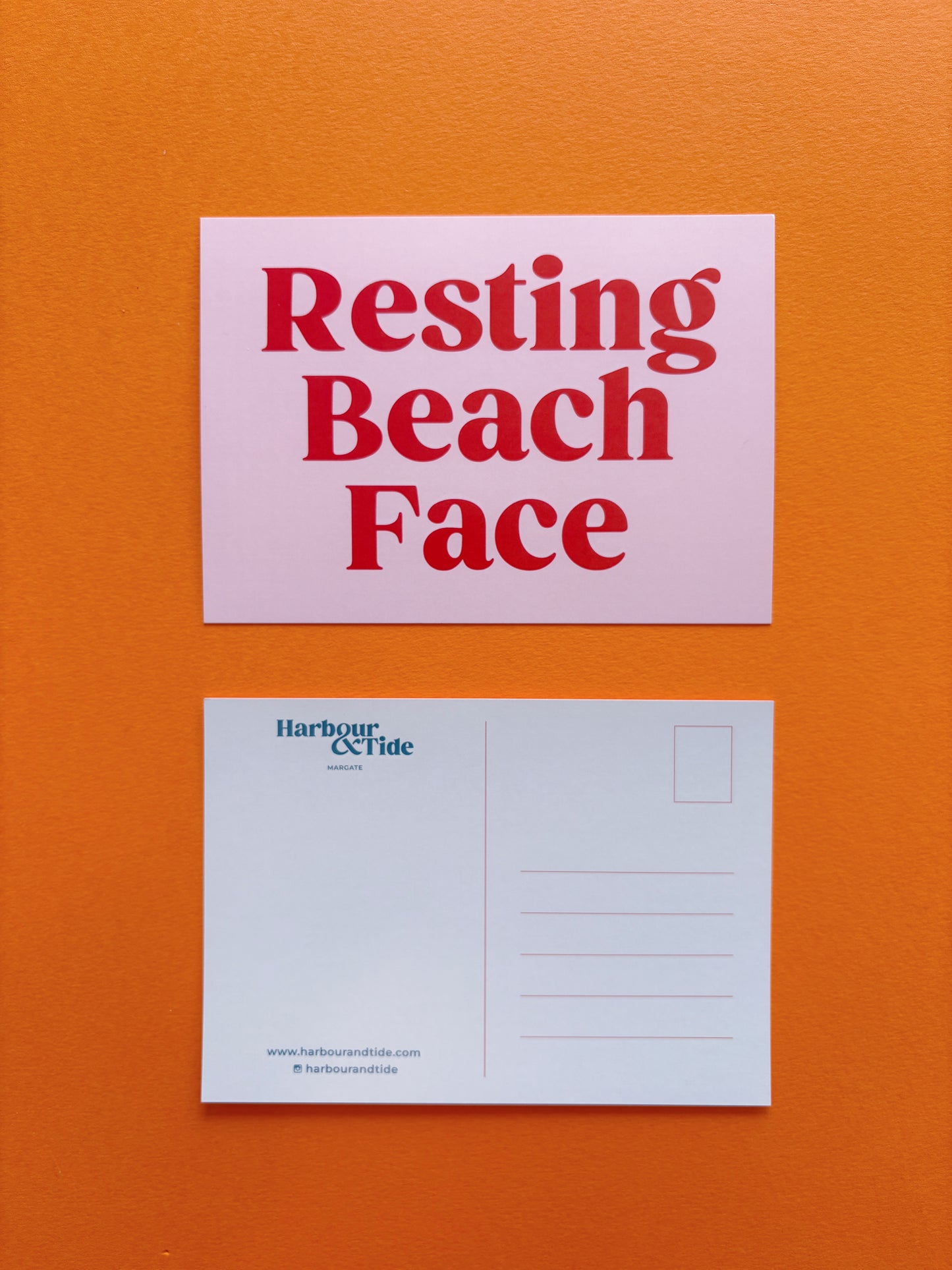 Harbour & Tide Resting Beach Face Postcard