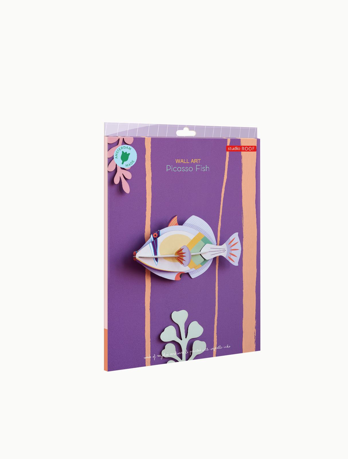 Studio Roof Picasso Fish cardboard decoration ornament wall art