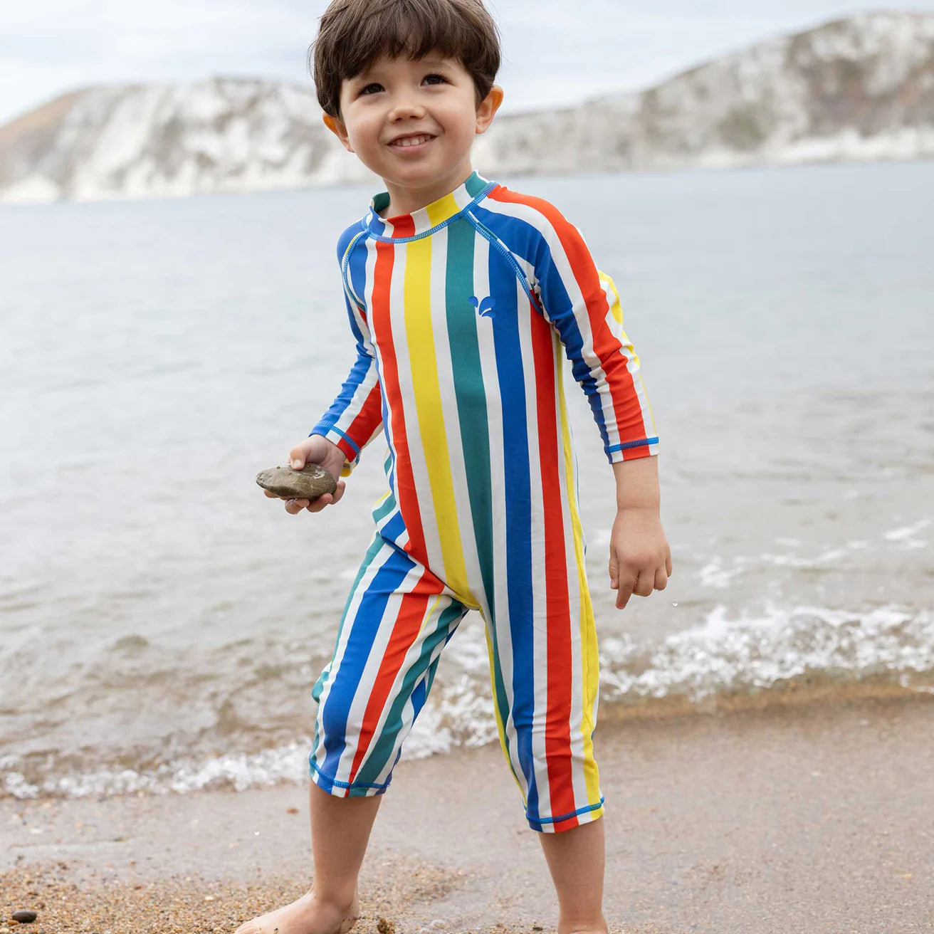 Baby Long Sleeve Surfsuit – Multi Stripe
