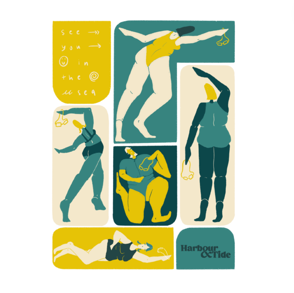 See You In The Sea A3 Art Print by heidillustrates for Harbour & Tide