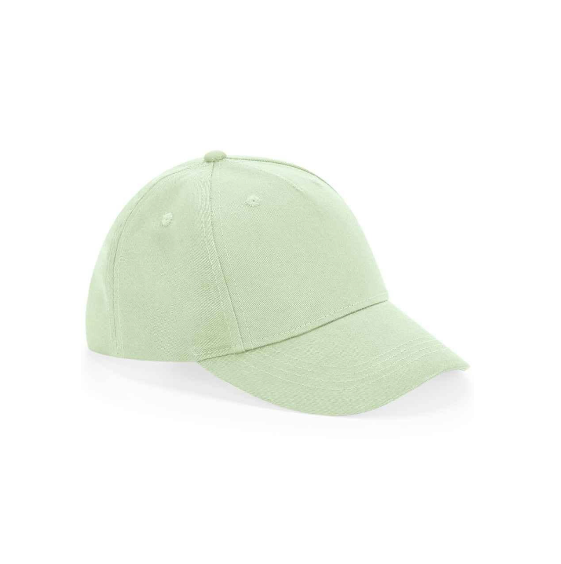 Kids Organic Cotton 5 Panel Cap: Pistachio