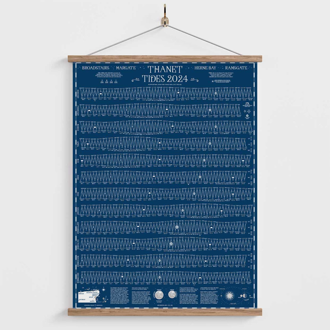 Oak Poster Hanger 51cm / 20in