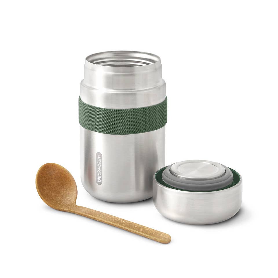 Black+Blum - Insulated Flask - Leak Proof Stainless Steel Food Flask: Orange