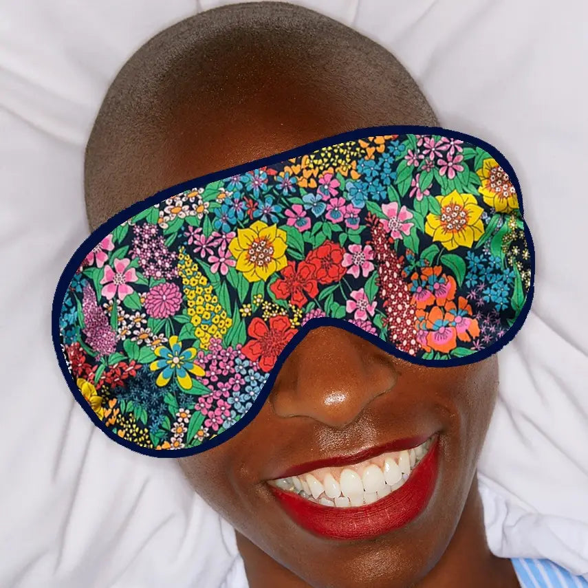 Catherine Colebrook Linen Eye Mask with lavender - Liberty Print