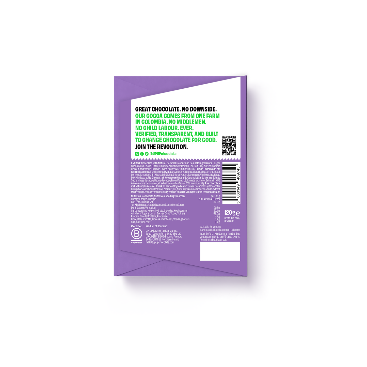 UP-UP Chocolate Dark Caramel Chocolate 120G
