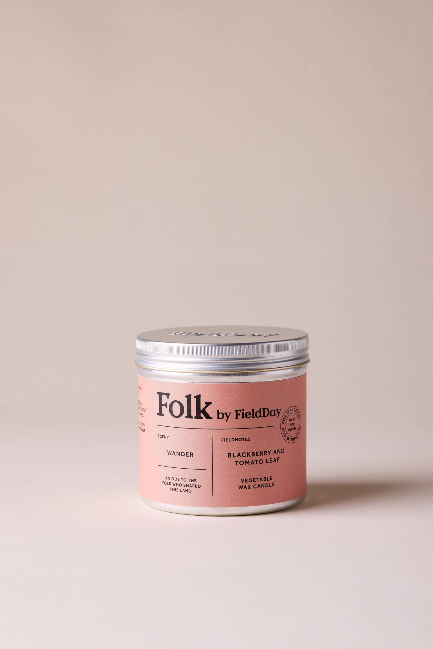 FieldDay Ireland - Wander Vegetable Wax Folk Tin Candle