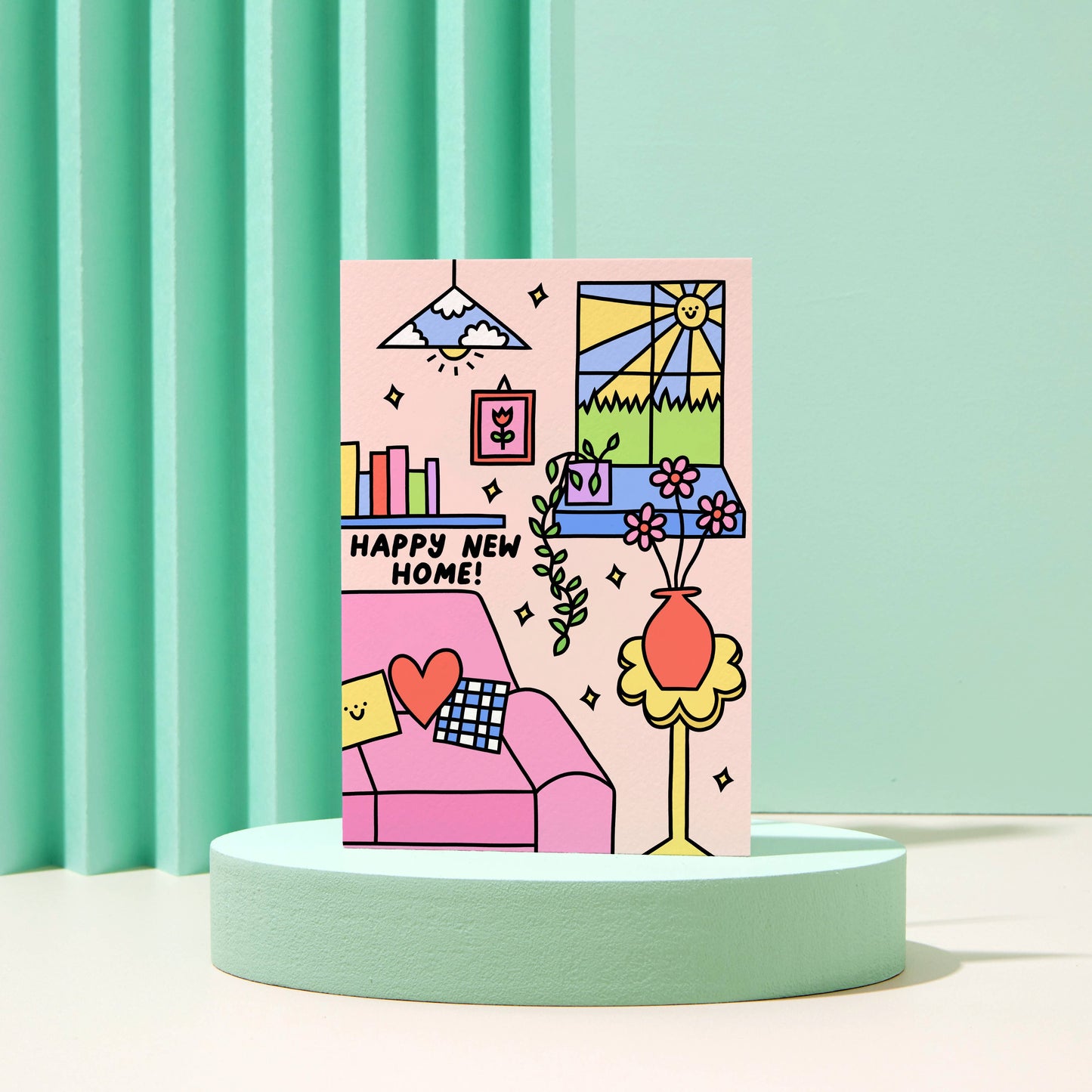 Rumble Cards - Happy New Home - Cute - Greeting Card - New House