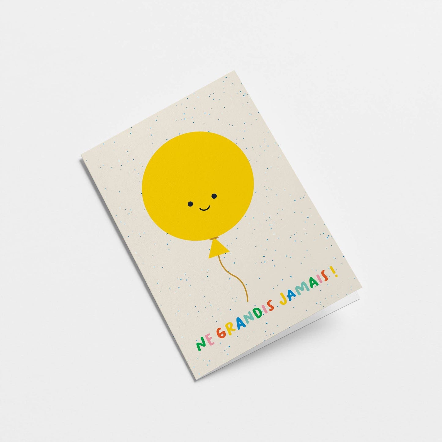 Graphic Factory - Never grow up! - Birthday Greeting Card: English / Biodegradable cello