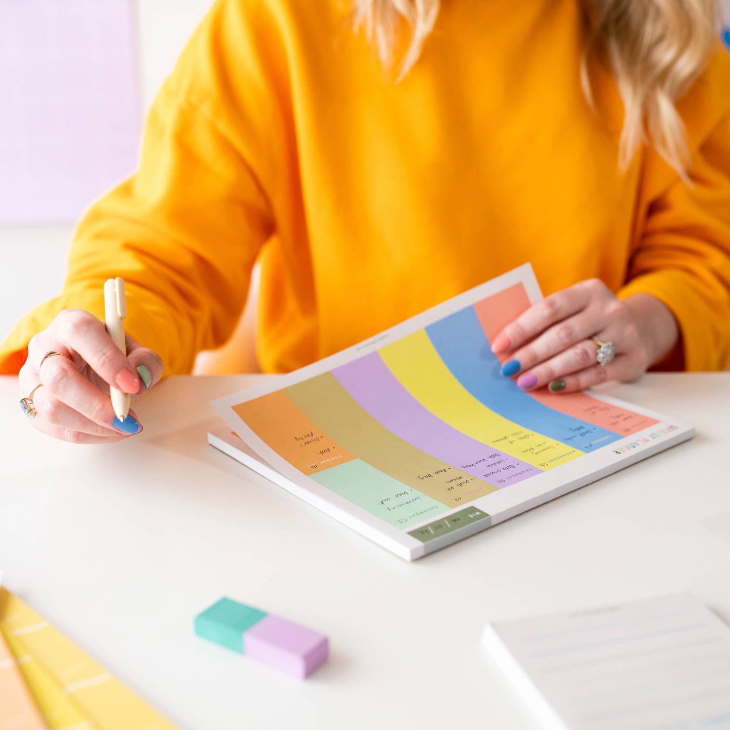 Raspberry Blossom - Rainbow Themed Weekly Planner