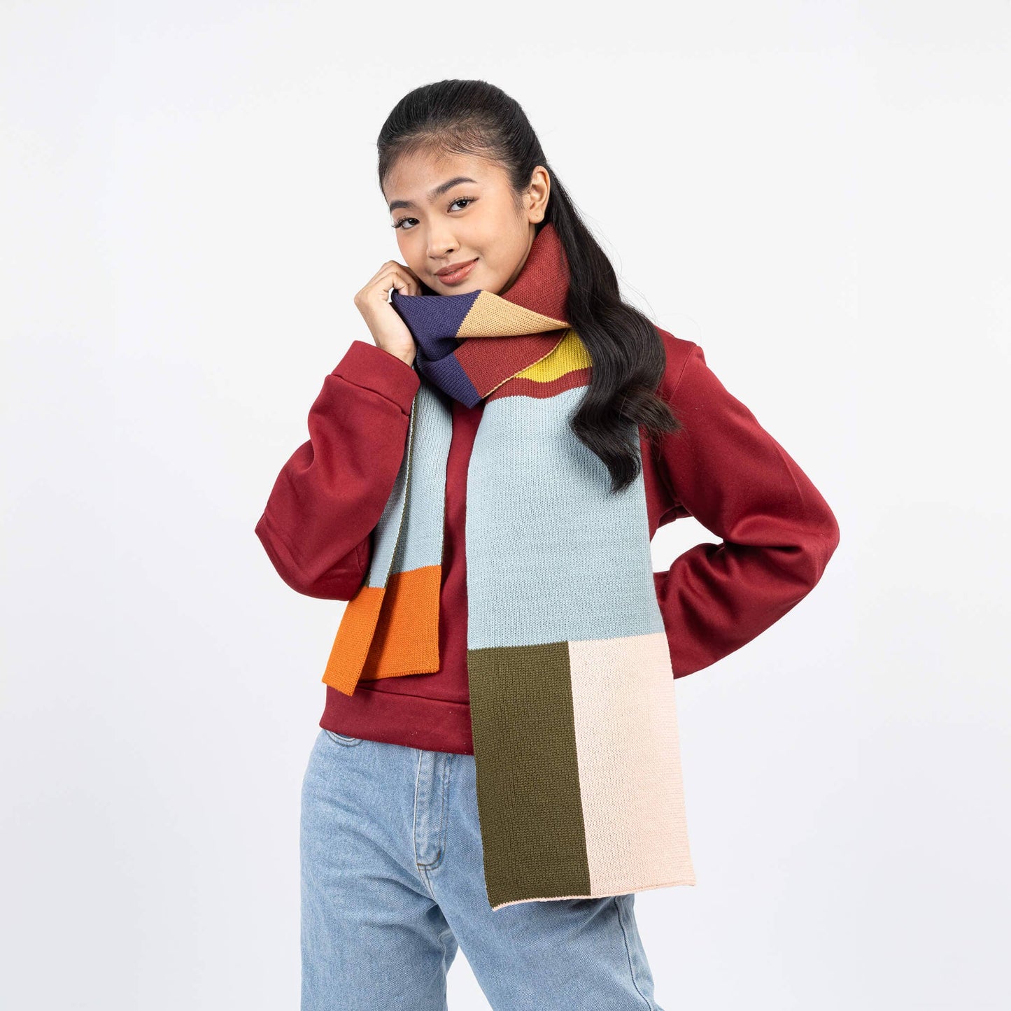 VERLOOP Mismatch Big Scarf: Rainbow