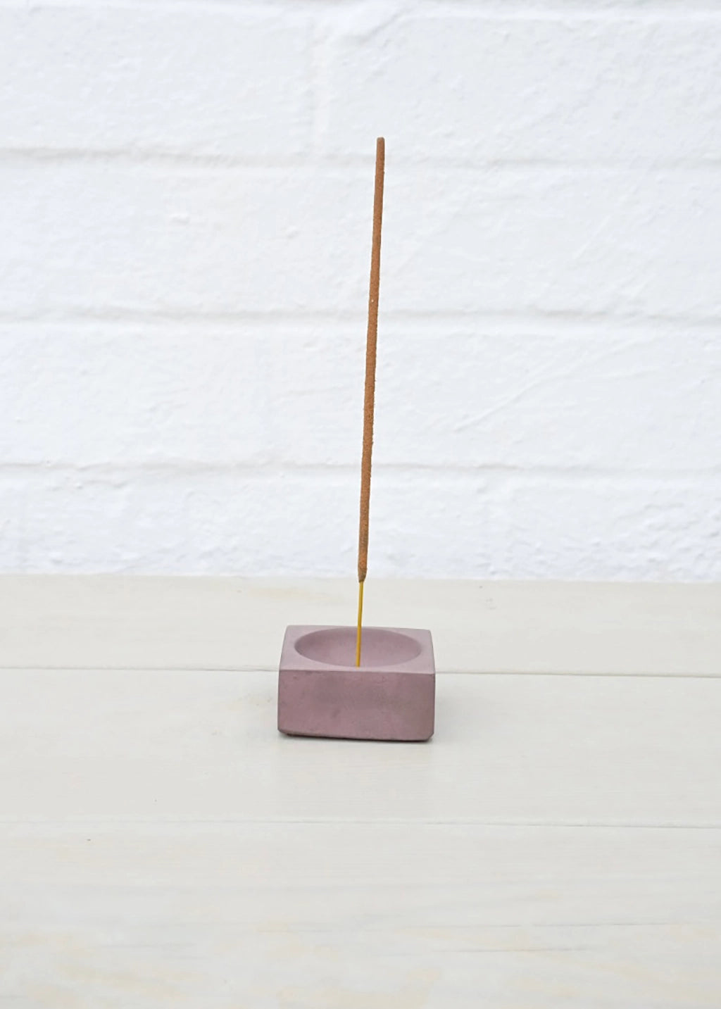 Fern Concrete Incense Holder: various colours
