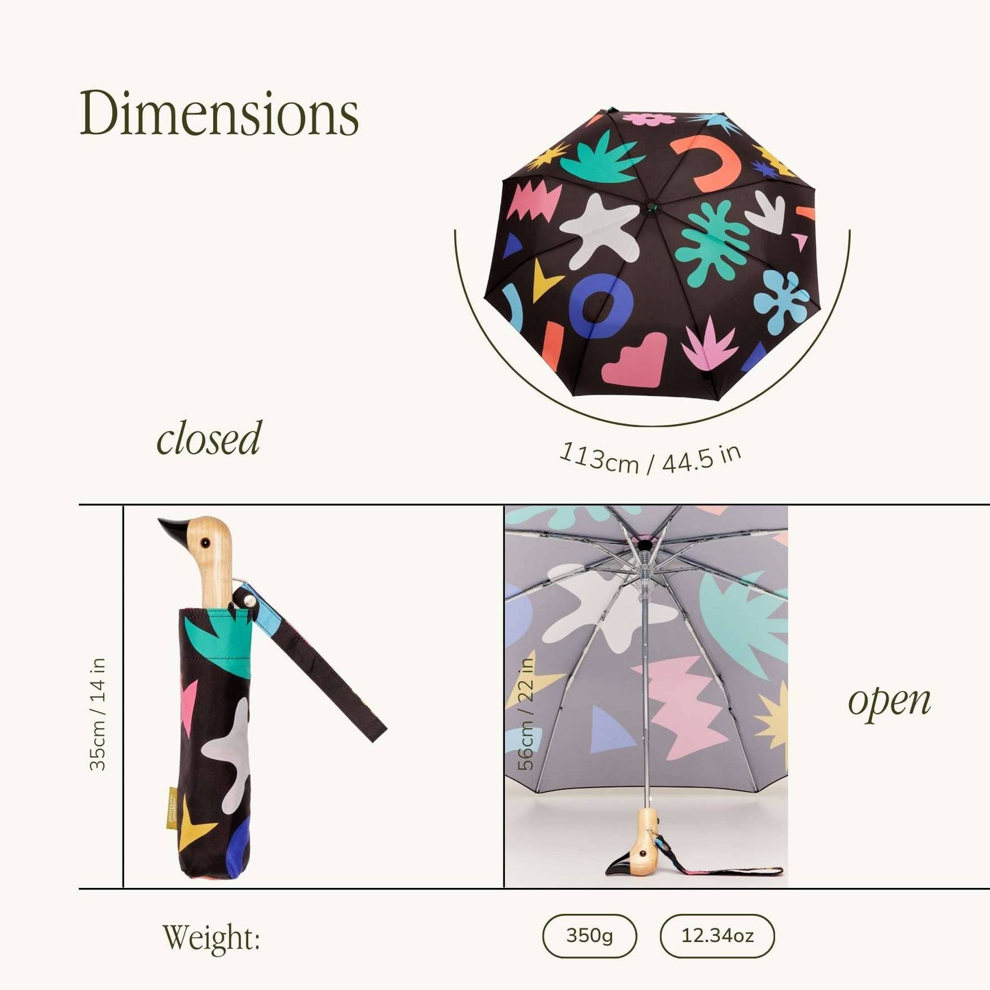 Original Duckhead UK - Palma Eco-friendly Compact Duckhead Umbrella