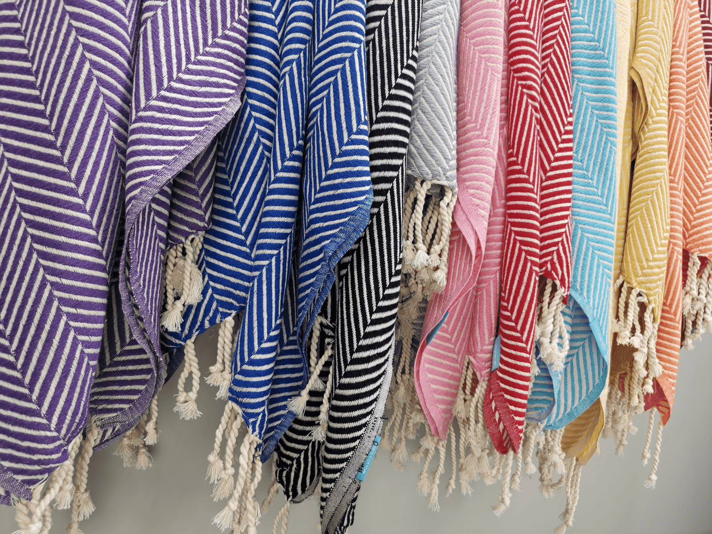 Buluty - Herringbone Turkish Cotton Towel Ultra Soft Peshtemal Towels