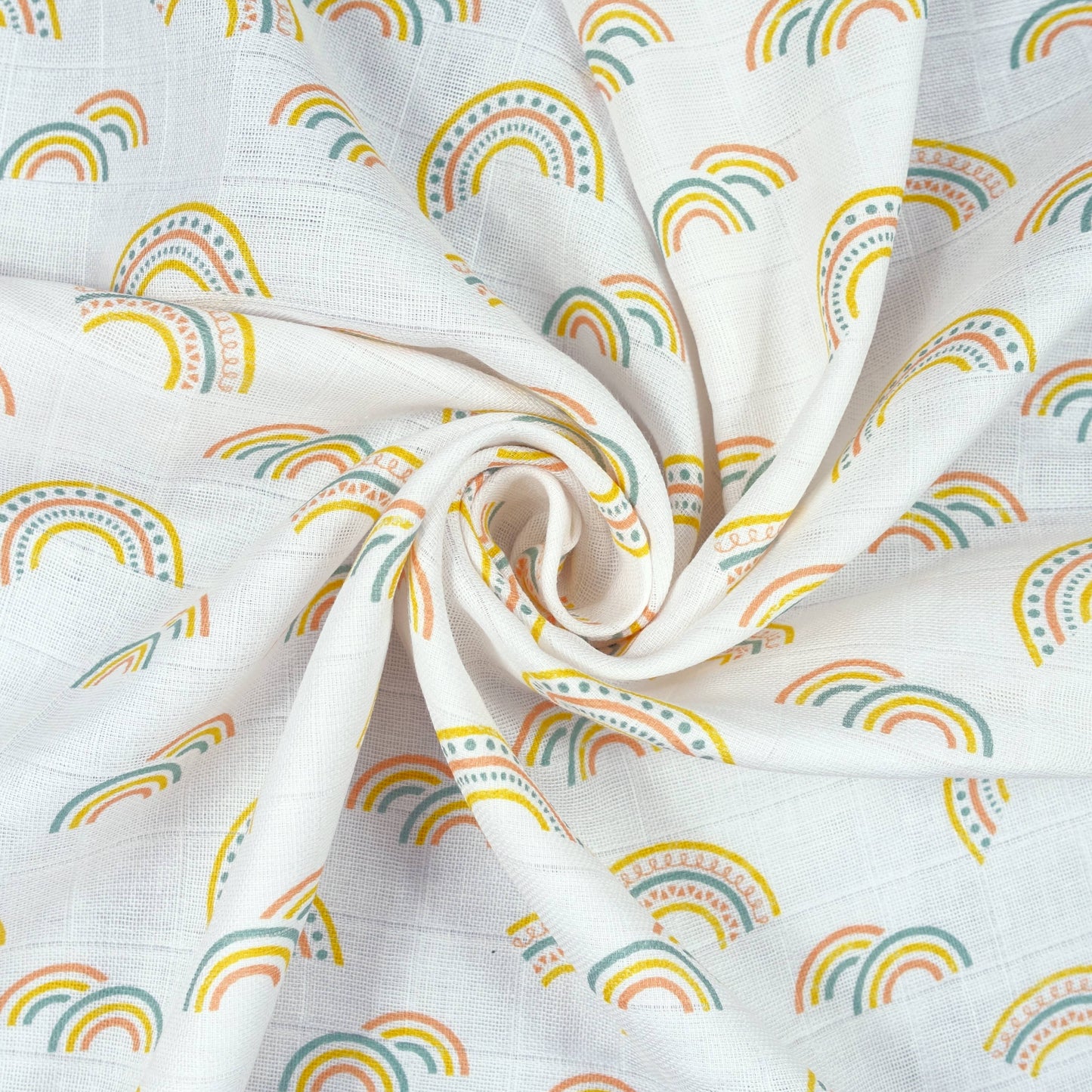 Muslinz - MerryGoRoundUK Ltd - MuslinZ 6pk 100% Cotton Muslin Squares Scandi Rainbow
