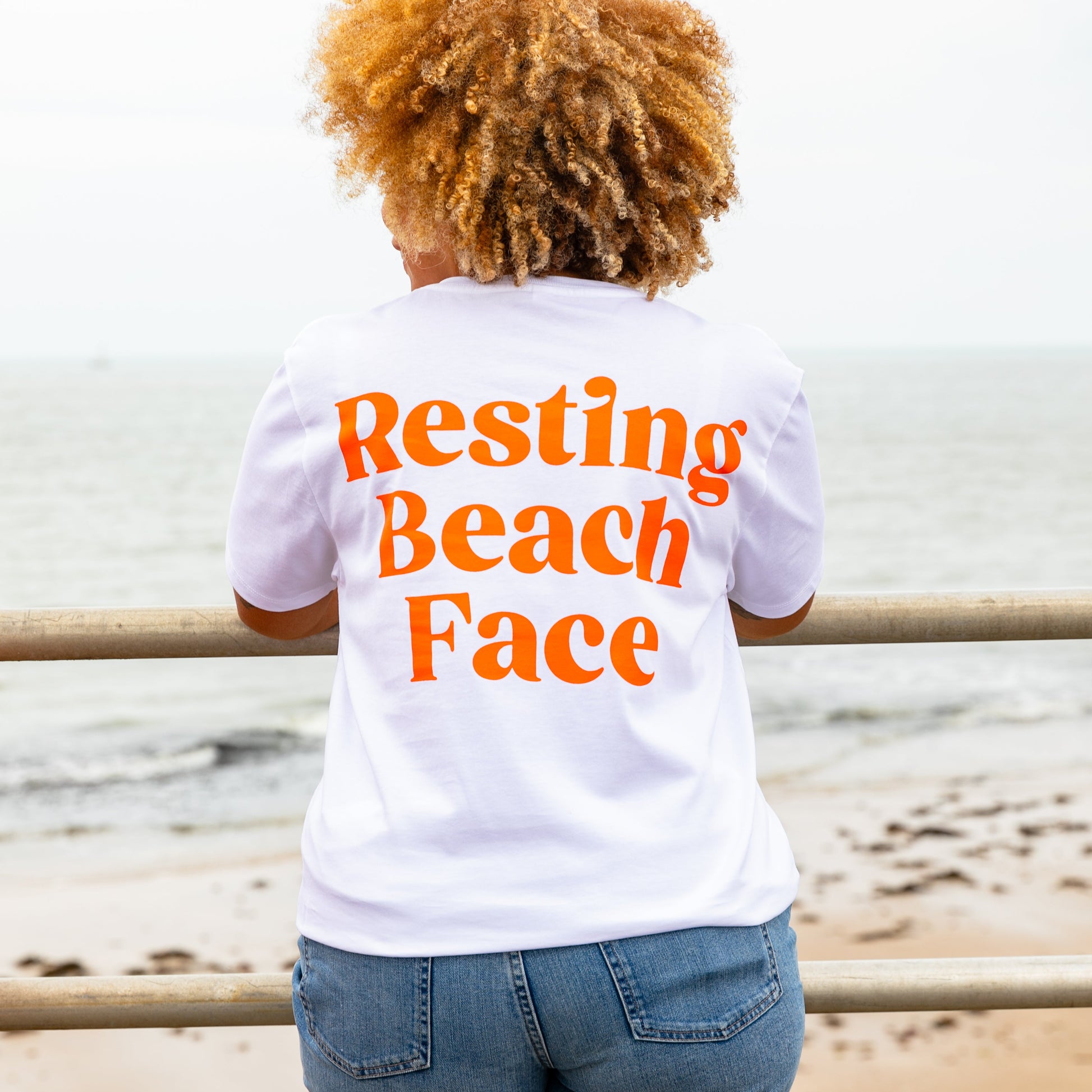 Resting Beach Face Slogan T-shirt