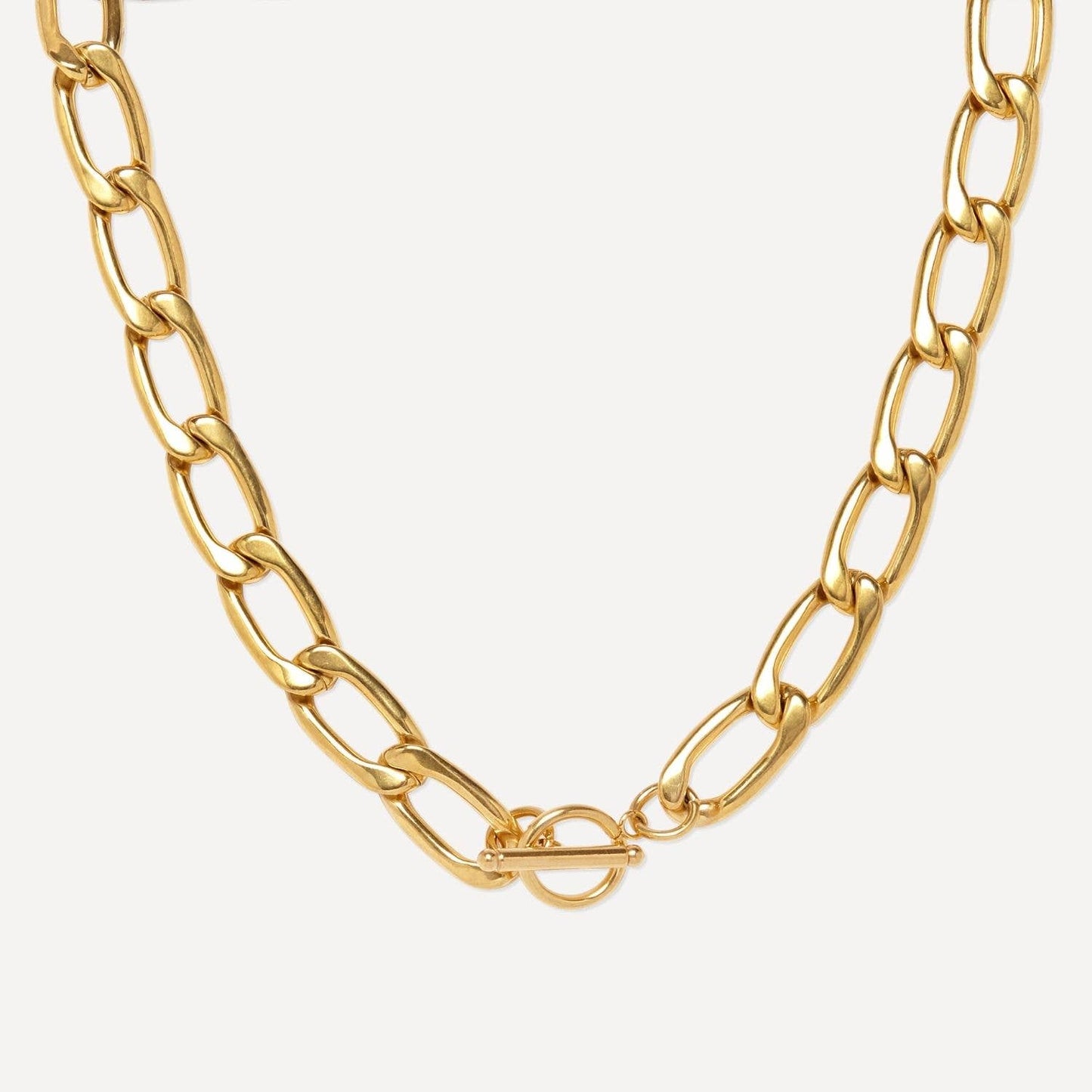 and danu Waterproof Anchor Gold Chain Necklace