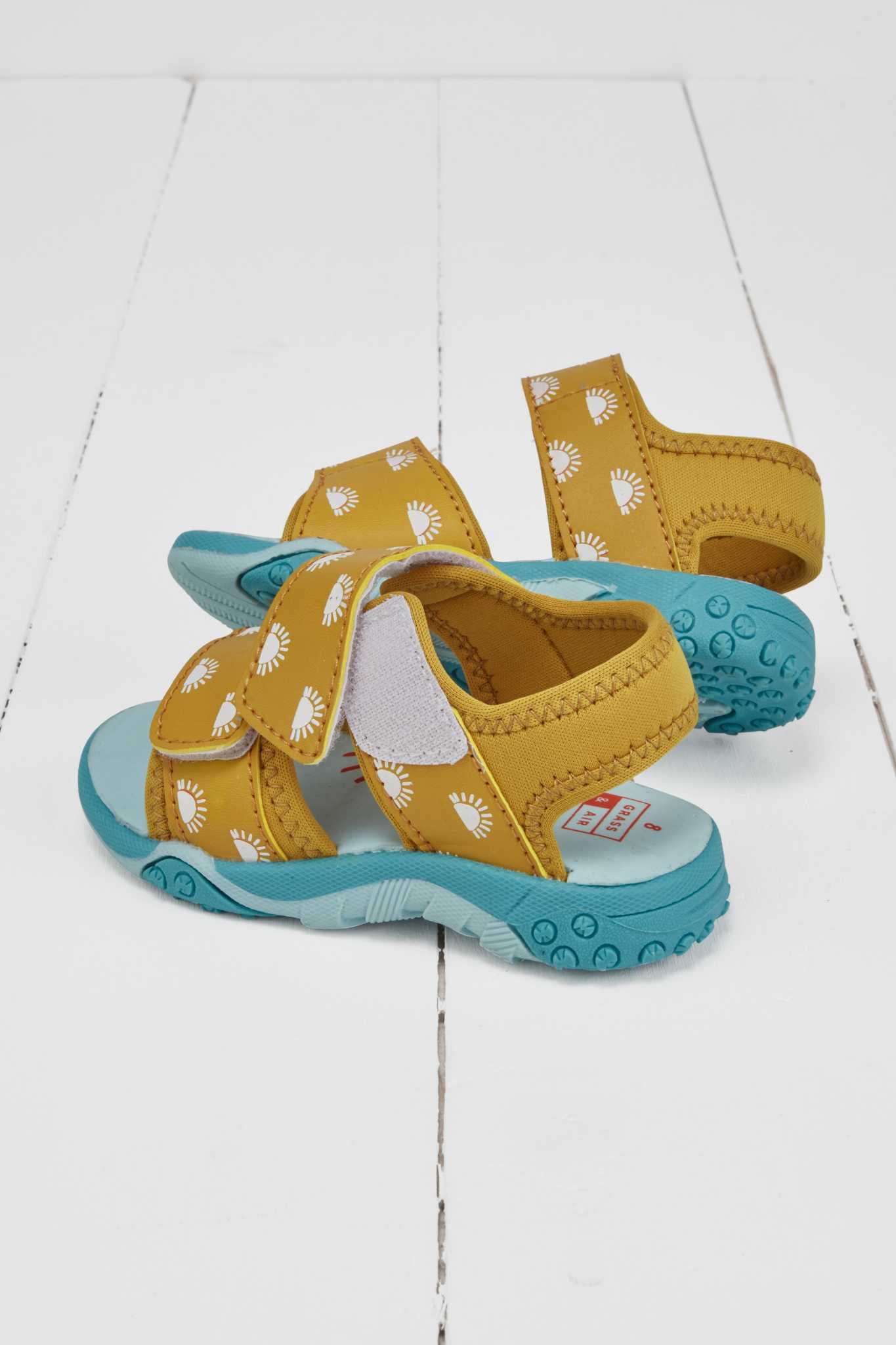 Grass & Air Colour Changing Sandals - Mustard