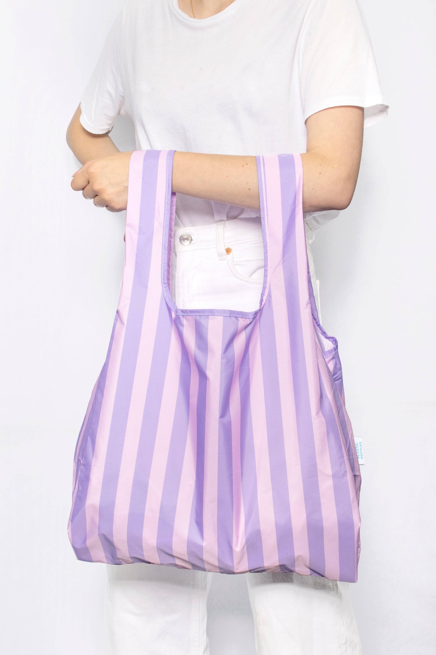 Kind Bag Shopper - Purple Stripes