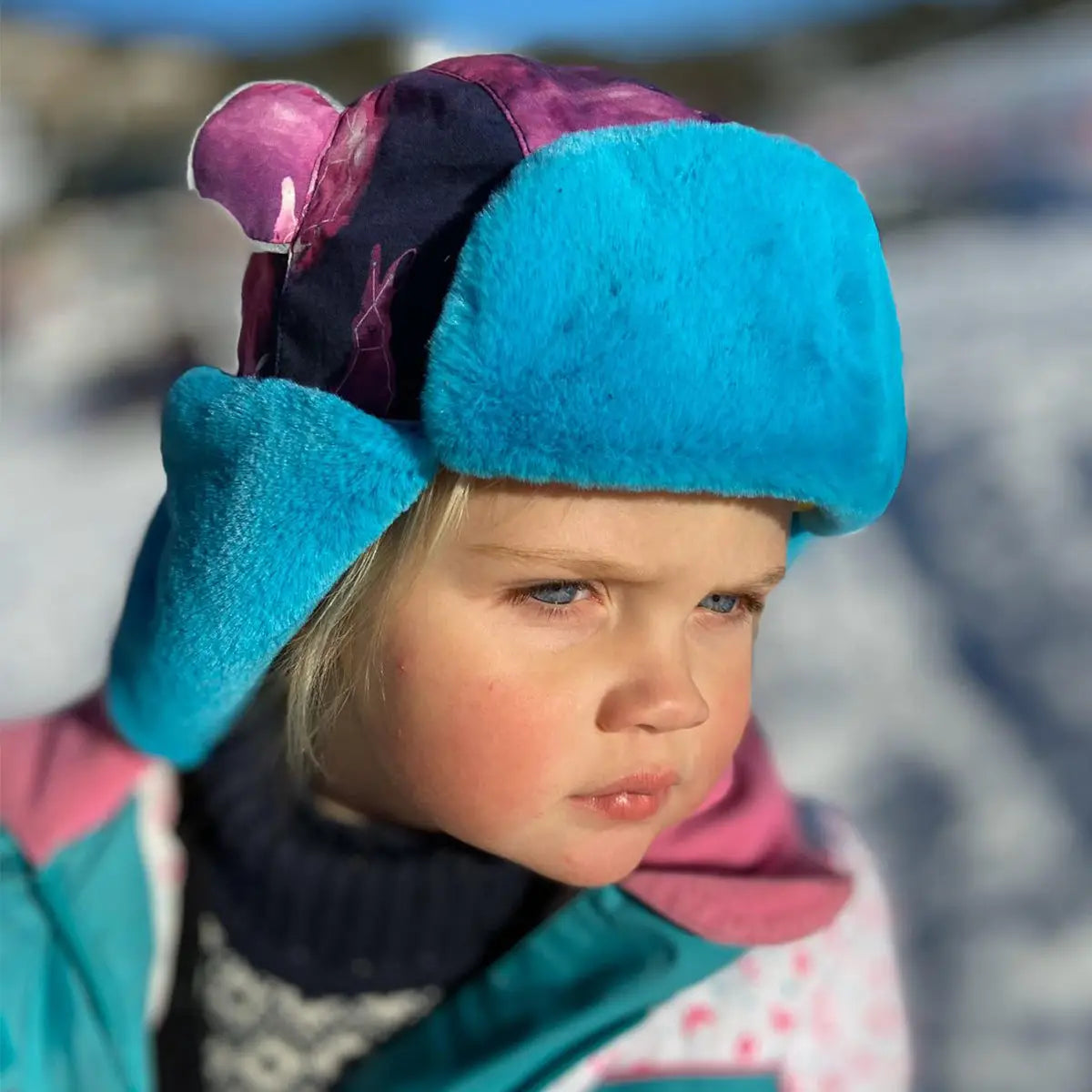 Little Hotdog Watson Arctic Cub Kid's Winter Hat - Space Bunny