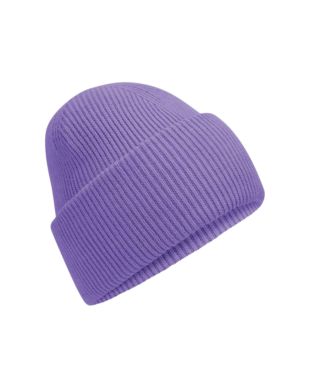 Recycled Deep Cuffed Beanie Violet