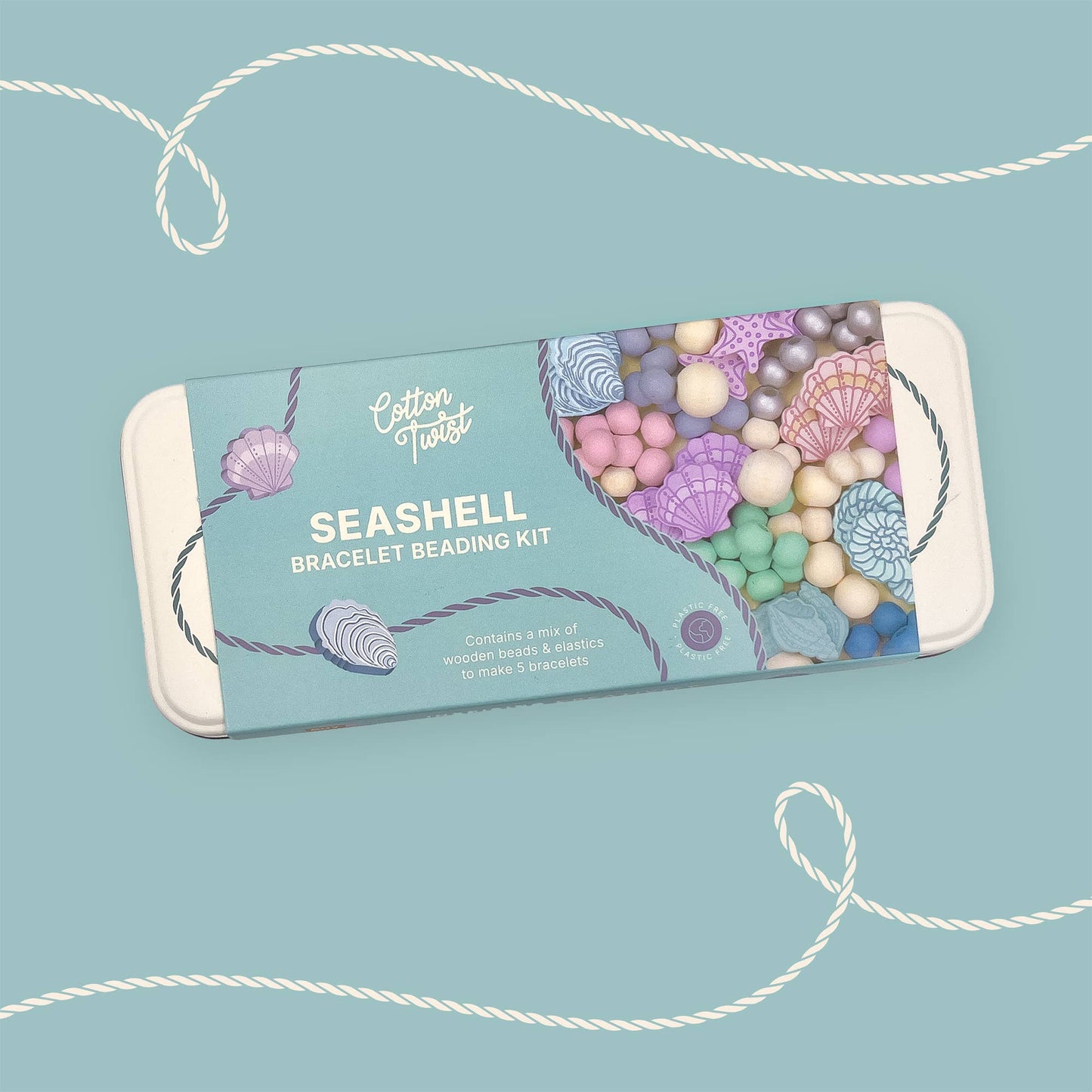 Cotton Twist Seashell Bracelet Bead Kit