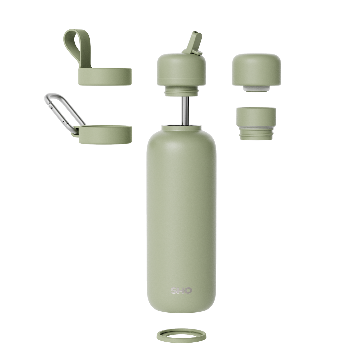 SHO - Newt┃Premium Insulated Water Bottle: Pistachio / 500ml