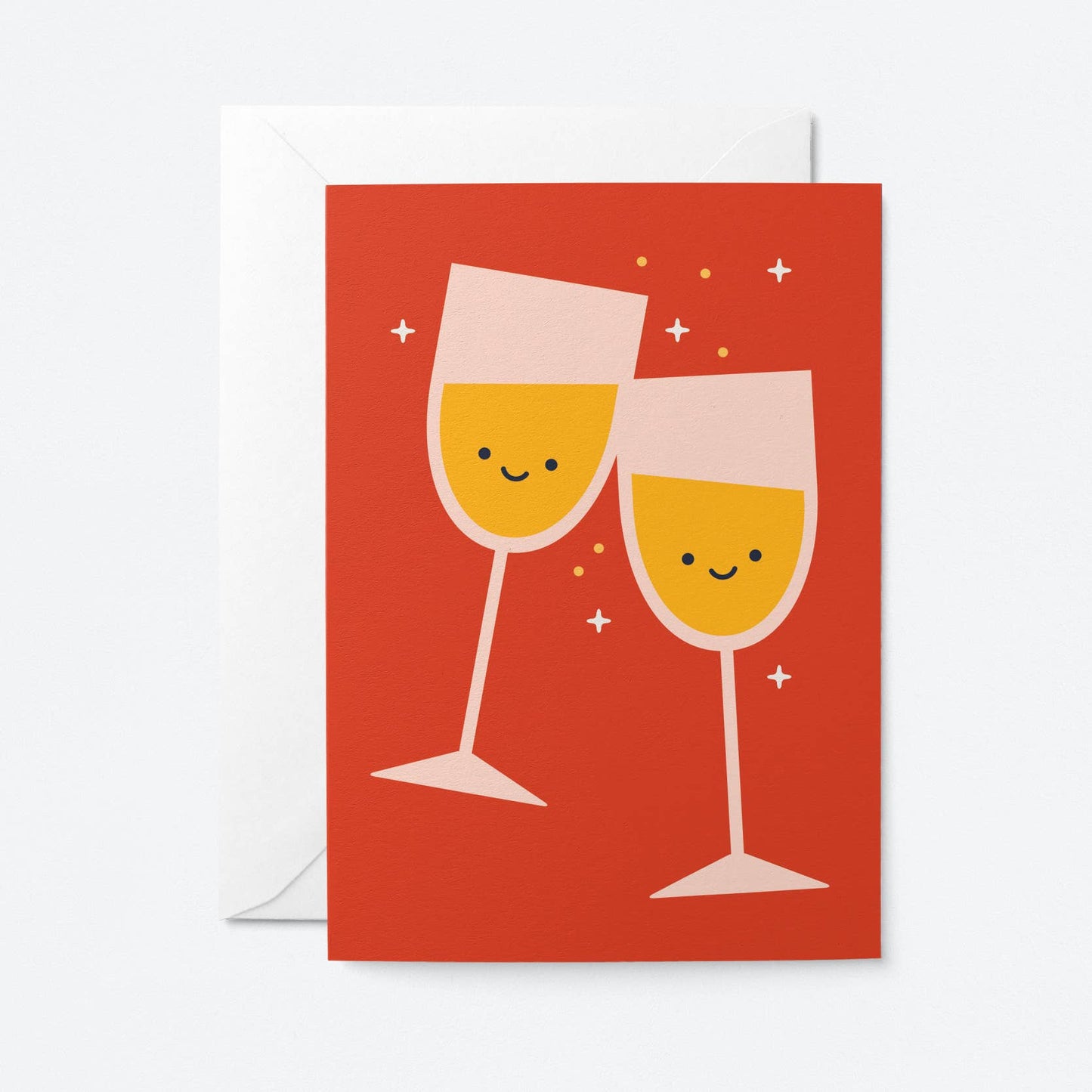 Graphic Factory - Cheers & Smiles - Greeting Card: Standard cello