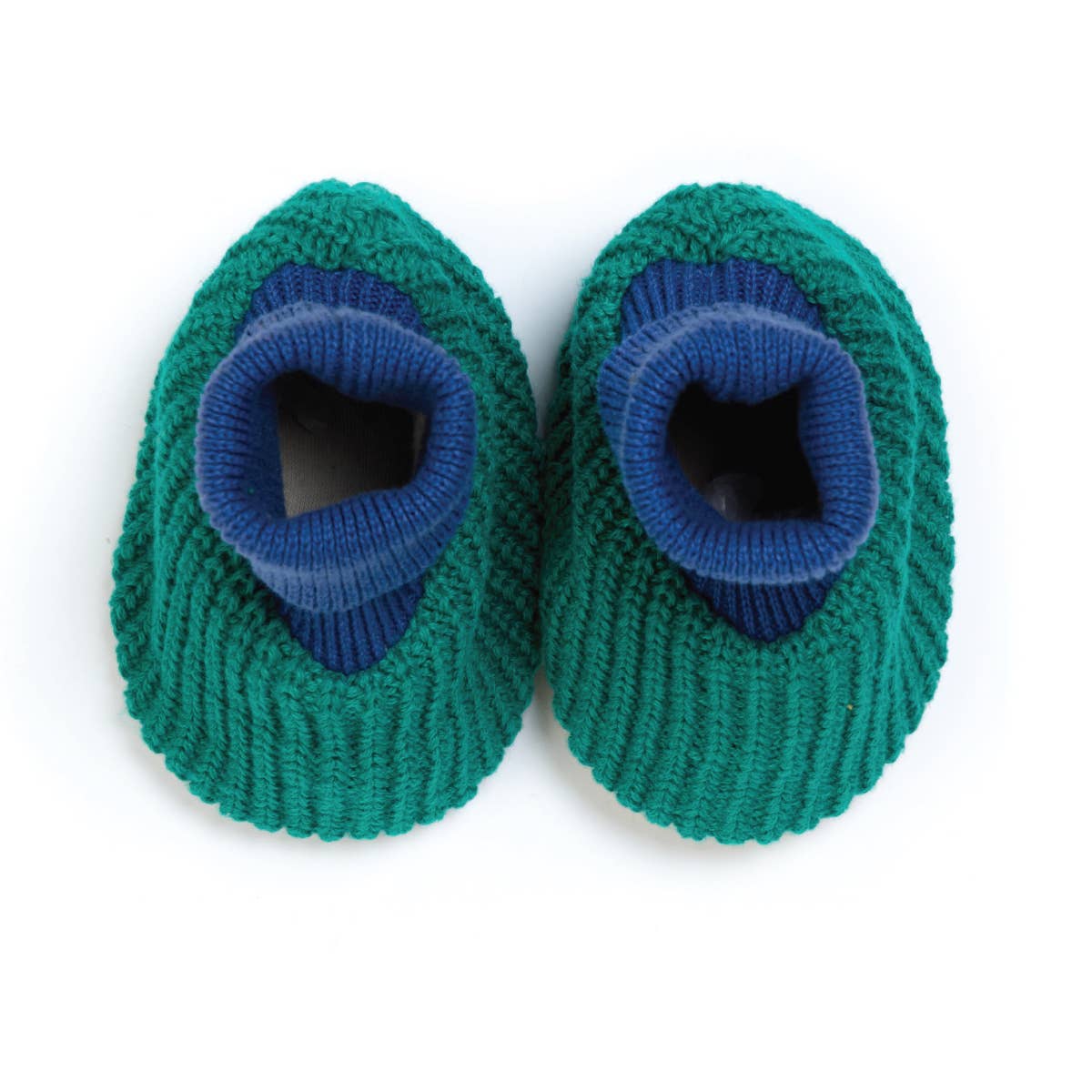 Sophie Home Ltd - Cotton Knit Baby Slipper Socks: Choose Love Green